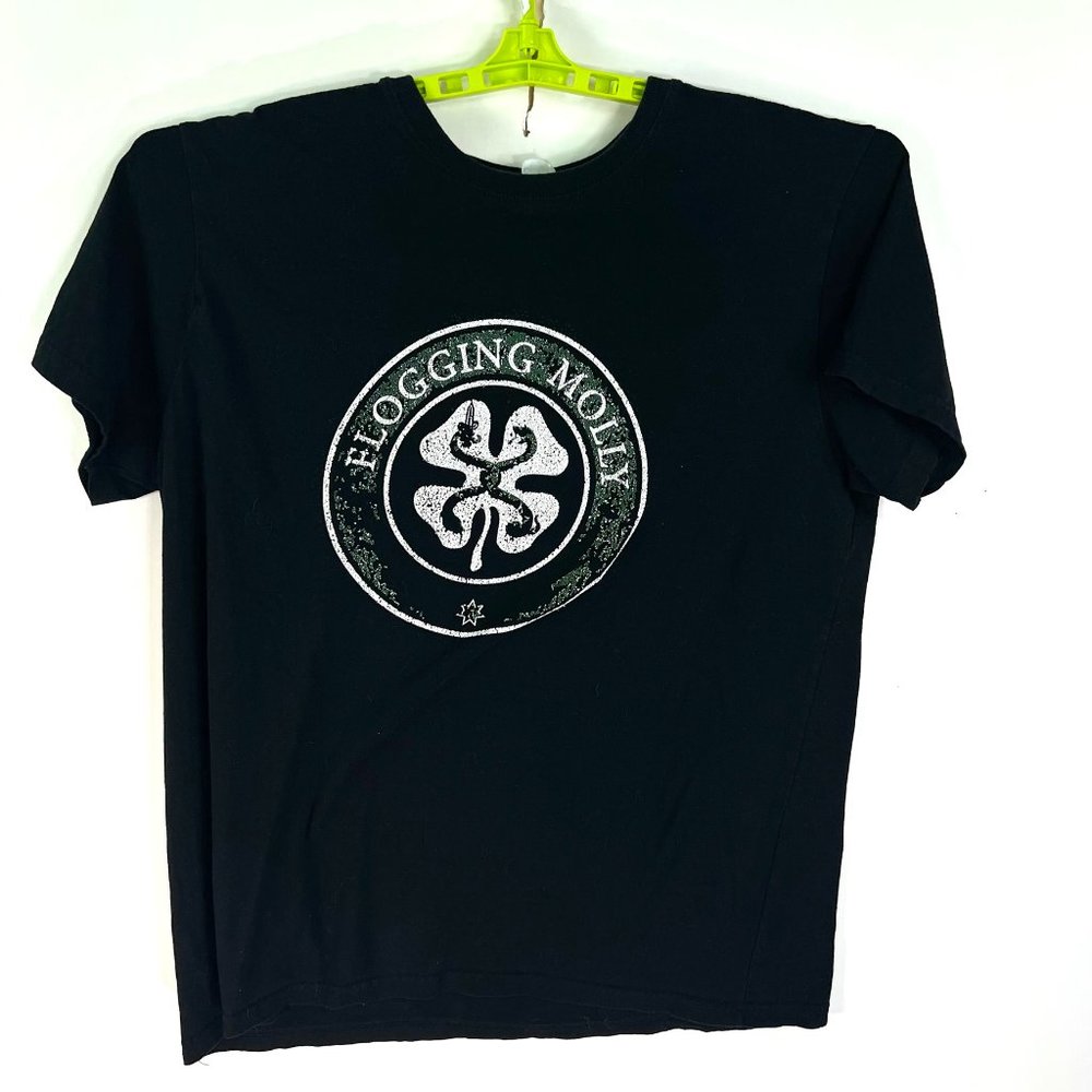 Flogging Molly T Shirt Mens Size XL Black Graphic Tee